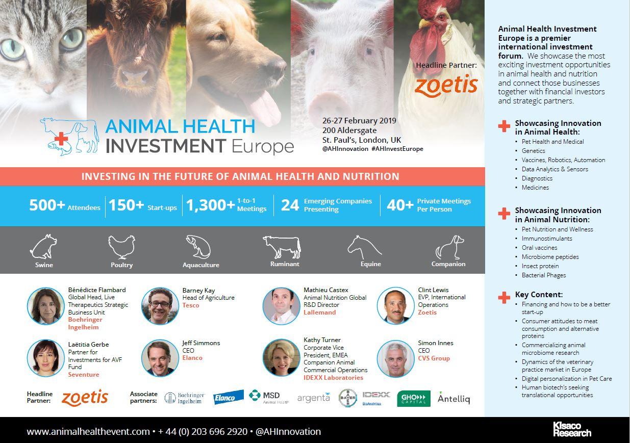Animal Health Investment Europe, cover Animal Health Investment Europe, cover